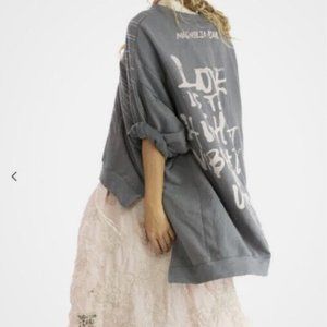 Spread Love Hi-Lo Francis Cat Sweatshirt